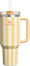 Stanley Quencher H2.0 Tumbler with Handle and Straw 40 oz | Flowstate 3-Position Lid | Cup Holder Compatible for Travel | Insulated Stainless Steel Cup | BPA-Free | Butter Cabana