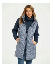[Fella Hamilton] Stanford Long Vest in Artic Blue