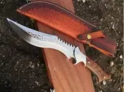 Custom Handmade Bowie Knife Full Tang Knife Carbon Steel Survival Outdoor Knife,