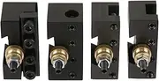 Mini Lathe Quick Change Tool Post Holder Kit Boring Turning Facing Holder Set High Precision High Rigidity Multi-functional Mini Lathes Accessory