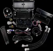 UC Under Regulator Mount Oil Cooler Kit Black Street Glide Trike 10-11
