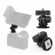 Hot Shoe Mount Adapter 1/4" Screw F Type Ball Head for SLR Camera Rig Monitor