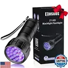 COSOOS Black Light UV Flashlight, 21 LED Handheld UV Light, 395nm Mini Blackl