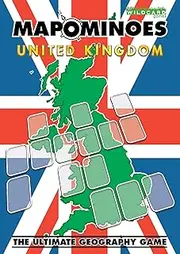 MAPOMINOES UK - Fun Educational Geography Travel Game About Connecting Counties in England, Scotland, Wales & Northern Ireland. Like Dominoes with maps.