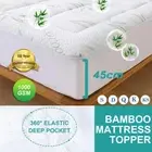 1000GSM Bamboo Fibre Pillowtop Mattress Topper Pad Underlay Queen King ALL SIZE