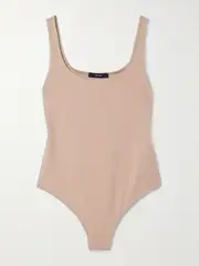 [THE PARK] THE PARK - Lisa Stretch-tencel™ Lyocell Jersey Thong Bodysuit - Beige - small small Neutrals