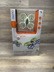 Sharper Image Glow 2.4 GHZ Remote Control Stunt Drone w. LED Lights Open Box