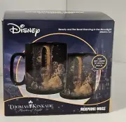 Disney Beauty and the Beast Thomas Kinkade 16 oz. Heat Changing Morphing Mug NIB