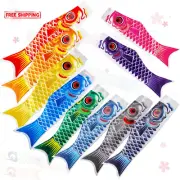 Boao 10 Pieces Japanese Carp Windsock Fish Flag Kite 15.7 Inch Japanese Hanging