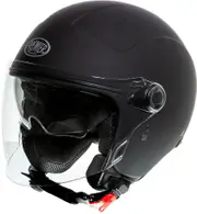 Premier Rocker shield, open face helmet , color: Matt-Black , size: M