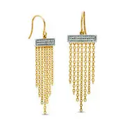 0.2 CT. T.W. Diamond Chandelier Earrings in Sterling Silver with 14K Gold Plate