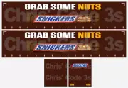 Code 3 Adhesive Vinyl Trailer Decals - Snickers - 1/50 1/64 1/76 1/148