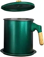 HOLIDYOYO Removable Mesh Strainer Oil Filter Pot for Home Kitchen Restaurant Use Oil Storage Tank Grease Keeper