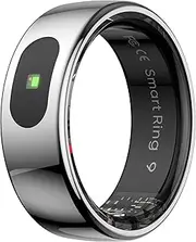 Smart Ring for Men Women Smart Ring Men Heart Rate Monitor SP-O2 Temperature Sleep Tracker SNS Notification Fitness Tracker Gesture Control Pedometer Calories Step Counter Compatible with iOS Android