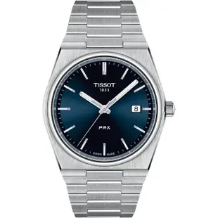 【TISSOT 天梭】PRX系列70年代復刻手錶 石英錶 鋼帶 40mm 送行動電源(任選一款)