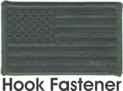 US United States Woodland Green Black Flag Patch Fits For VELCRO® BRAND Loop Fas