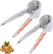 2 PCS Nut Crackers for All Nuts Heavy Duty Walnut with Non-Slip Handle Pecan