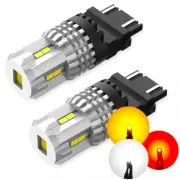 LED DRL Day Time Running Lights Lamp Bulbs 3157 3156 3057 6000K Bright White H (for: Alfa Romeo)