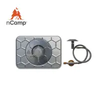 在飛比找PChome24h購物優惠-【美國 nCamp】多功能輕量高山爐+瓦斯轉接頭 兩件套組 