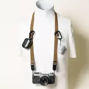 COYOTE / COPPER / TAN Dual Adjustable Camera Neck Strap w/ Peak Design Anchors