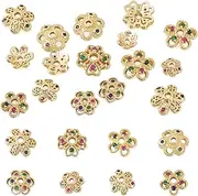 [EEE ELECRELIVE] Elecrelive Filigree Flower Bead Caps Metal Spacer Beads for Necklace Bracelet Earring Jewelry