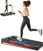 CURSOR Fitness Walking Pad Treadmill with 5° Incline, Under Desk Treadmill with Triple Shock-Absorbing System, 2.5HP Quiet Brushless, Portable Walking Treadmill with Remote Control