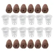 12 Sets Seedling Block Planting Basket Hydroponic Net Pots Grow Baskets Nursery