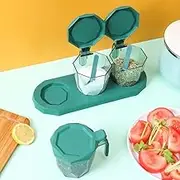 调料盒调味瓶套装厨房盐糖调料盒分格调料罐家用调味盒 Kitchen cookware set/740