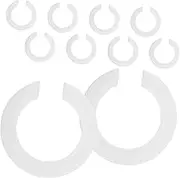 Veemoon 10pcs Lamp Shade Adapter Ring Plastic Light Socket Converter Versatile Light Fixture Replacement for Various Lamps User Friendly Design Space Saving
