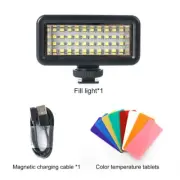 40LED RGB Light Underwater Diving for GoPro Hero 13 12 11 10 9 8 7 6 5 4 3 3+