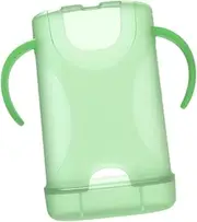 "Abbraccia" Juice Box Organizer for Children with Secure Base , green