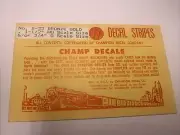 HO Champ Decals S-33 Bronze Gold Stripes 1/64" HO O Scale
