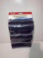 Annie Magnetic Rollers - Create Smooth Defined Curls - 3" 6-Pack Plum #1359