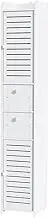 Artiss Bathroom Storage Cabinet, 118cm Height Slim Cupboard Side Table Corner Shelf Wall Over Storages Cabinets Unit Home Furniture Organiser Accessories, with 2 Drawers White