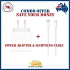 Genuine Apple 20W Power Adapter For iPhone iPad with Lightening Cable