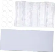 DIYEAH 1 Set Transparent Coin Holder Case Coin Protectors for Collectors with Gaskets Storage Box for Display and Organization