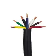 7 Conductor Trailer Cable, 10-12-14 AWG GPT, Color Coded PVC with Jacket, 250'