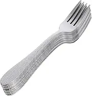 Luxshiny 12pcs Stainless Steel Forks Cute Dessert Fruit Forks for Ergonomic Silverware for Appetizers Salad and More Stylish Design