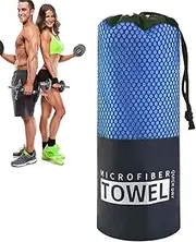 Quick Drying Beach Towel | Microfiber Travel Bath Towel - Super Absorbent, Portable Washing Cloth, Camping Accessories, Workout Gear for Body Sweat