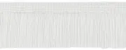 Bright White 2" Chainette Fringe Trim First Snow [11 Yards]
