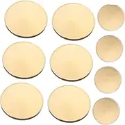 TEHAUX Blanks 10pcs Round Engraving Blanks Commemorative Coins Smooth Surface DIY Craft Jewelry