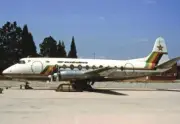 Air Zimbabwe Vickers Viscount Z-YNB postcard