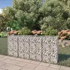vidaXL Gabion Wall with Covers Galvanised Steel 200x20x85 cm HEE