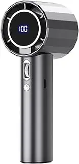 Handheld Electric Fan | USB Charging Hand Turbo Fan - Safe Bladeless Structure Hot Weather Must Have Supplies for Work, Fishing Traveling Picnic
