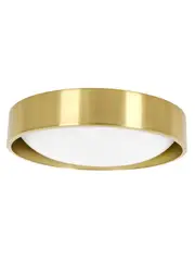 Uno 250mm 1 Light Flush Mount in Aged Brass