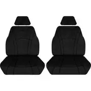 Getaway Neoprene Ready Made Seat Covers Front Pair Black suits Triton