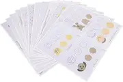 ULTECHNOVO 12Sheets Reusable Piping Drawings Cake Decorating Supplies Kit for Creative Icing Practice for Cakes Desserts Cookies and Pastries