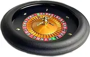 18" ABS Casino Grade Deluxe High Glossy Roulette Wheel, Casino Grade Roulette Set with Double Zero Layout Roulette Wheel with 2 Roulette Balls for Night Home Game or Professional Use