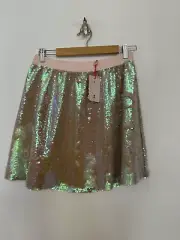 Ladies Ted Baker Size 2 UK 10 Pink Sequin Skirt New With Tags