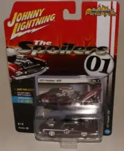 JOHNNY LIGHTNING SPOILERS 1971 PONTIAC GTO, RED & BLACK, 1 OF 1256, NIB